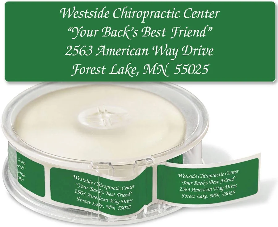 Paper Direct Green Rolled Foil Address Labels