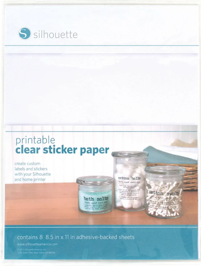 SILHOUETTE PRINTABLE STICKER PAPER