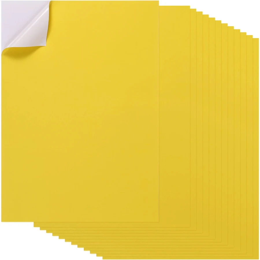 PATIKIL 20pcs Full Sheet Label Sticker Paper A4 Shipping Labels Matte Colored Adhesive Printable Sticker Paper for Inkjet Laser Printer Printing