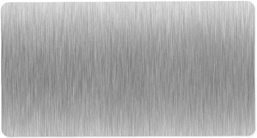 Brushed Aluminum Stainless Steel Textured Label
