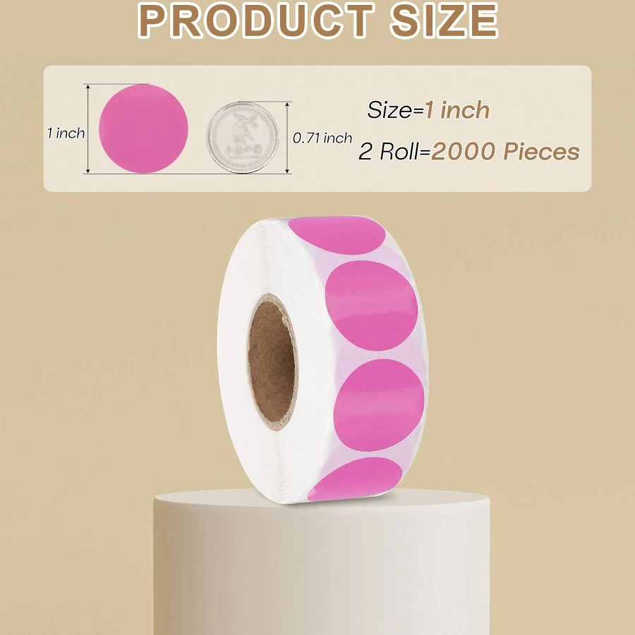 Circle Dot Color Coding Labels