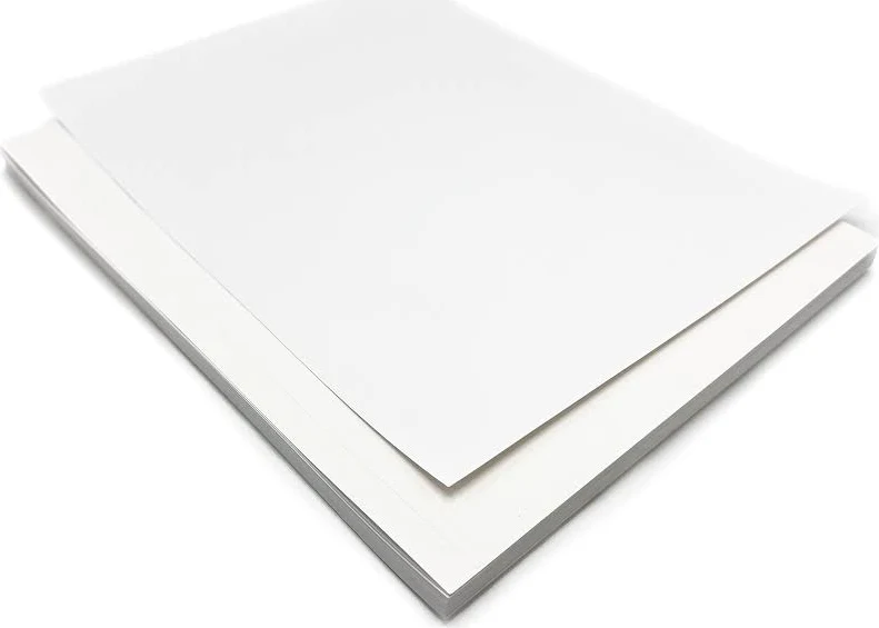 Label Paper White Hi-Gloss Coated 60lb 8-1/2x11 100/pkg
