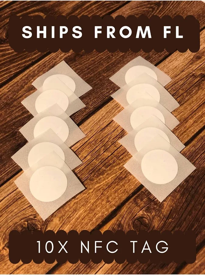 10x Nfc Tag Sticker 13.56mhz Iso14443a 10pc Ntag
