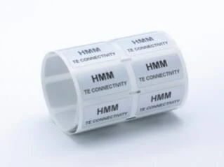Matte Metalized Silver Industrial Label Die-Cut High Tack Acrylic Adhesive HMM-508064-10-8A