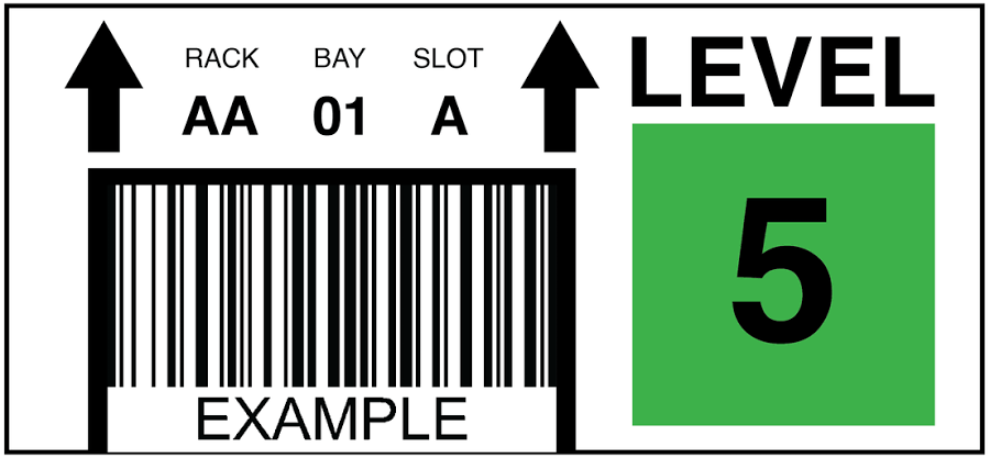 Custom Warehouse Barcode Labels 25 Pack (2.5in x 6in) Adhesive Vinyl