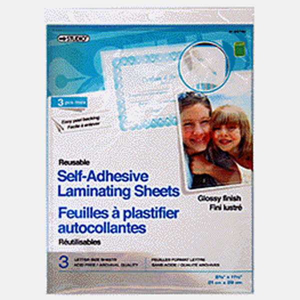 STUDIO Self-Adhesive Laminating Sheets, 3 Pack