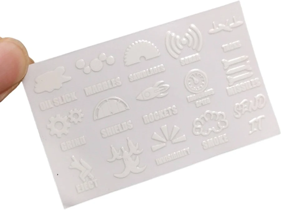 Compact Customizable Automotive Window Switches Stickers PVC Adhesive Labels Decals Sheet For Button Panel Design