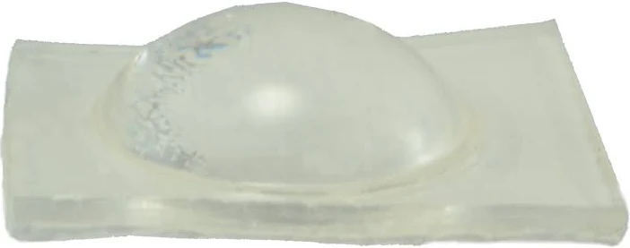 3/8" Clear Adhesive Vinyl Circle Pad