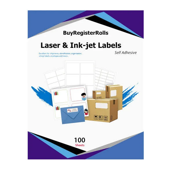 8.5' x 5.5' Inches Half Sheet Shipping Labels