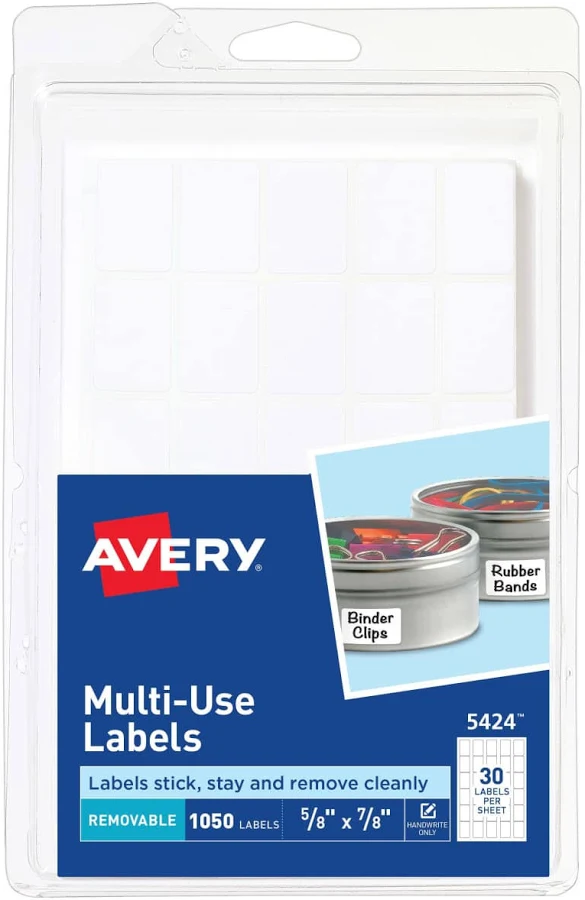 Avery Self-Adhesive Removable Multi-Use Labels 5/8 x 7/8