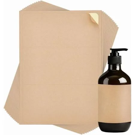 Ph 60pcs Rectangle Adhesive Wine Bottle Labels