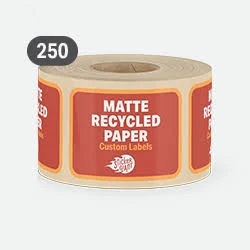 250 Rectangle Matte Recycled Paper Labels | Custom, Writable | StickerGiant