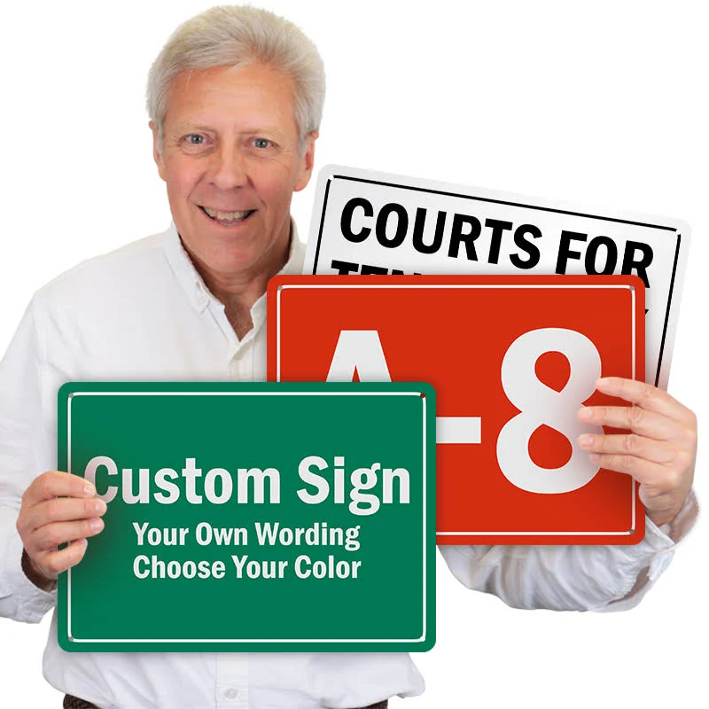 Custom Sign Adhesive Polyester Labels, 5"x3.5"