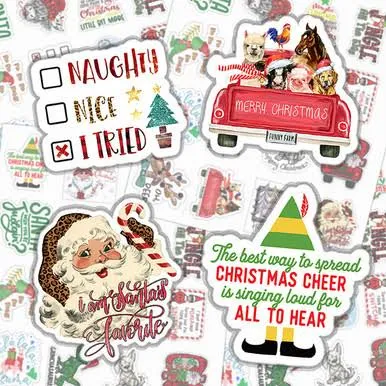Kids Christmas Variety Pack Sticker Sheet