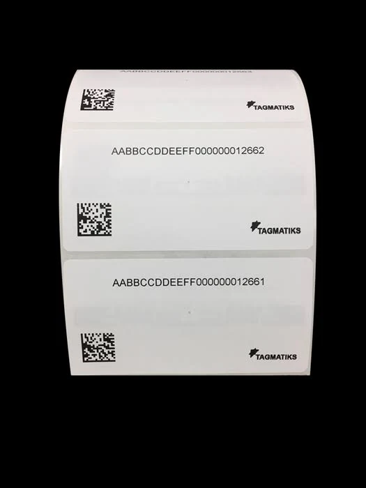 TagMatiks Pre-Printed RFID Labels, 4" x 2". Pack of 500.