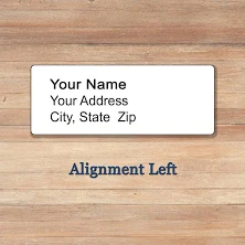 300 Plain Personalized Self Adhesive Printed To Order Return Address