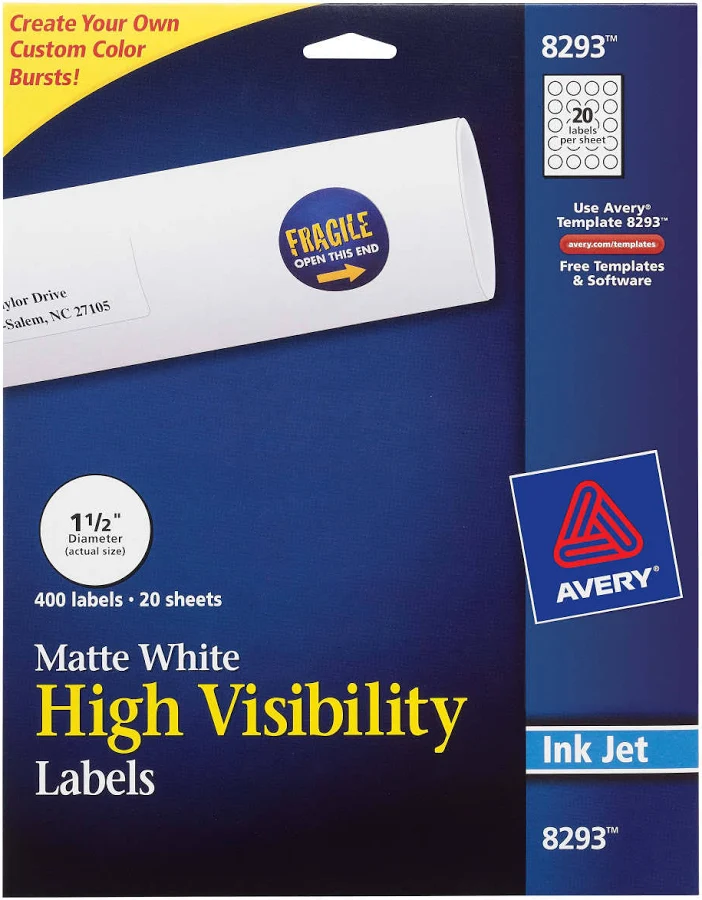 Avery Round Labels