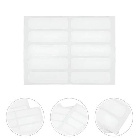 Ccocc 2026 New 100 Pcs Cloth Label Sticker Laundry Labels Clothing Name Labels Clothes Stickers Name the Fabric White 3.50X1.00X0.05Cm, Size: as shown