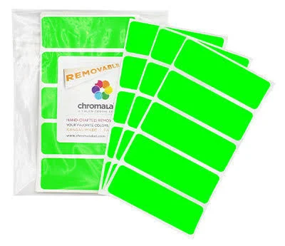 2" x 3" Removable Color-Code Labels