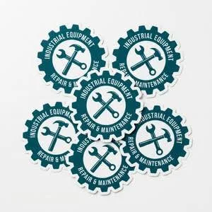 1 to 4 Sq. Inch Custom White Matte Vinyl Low Tack Adhesive Decal