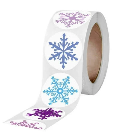 Moocorvic 500Pcs Christmas Self Adhesive Sticker Labels
