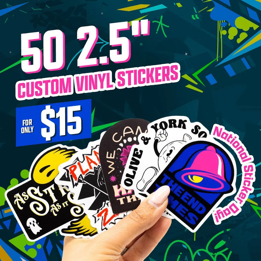 Sticky Brand Custom 2.5" Vinyl Stickers
