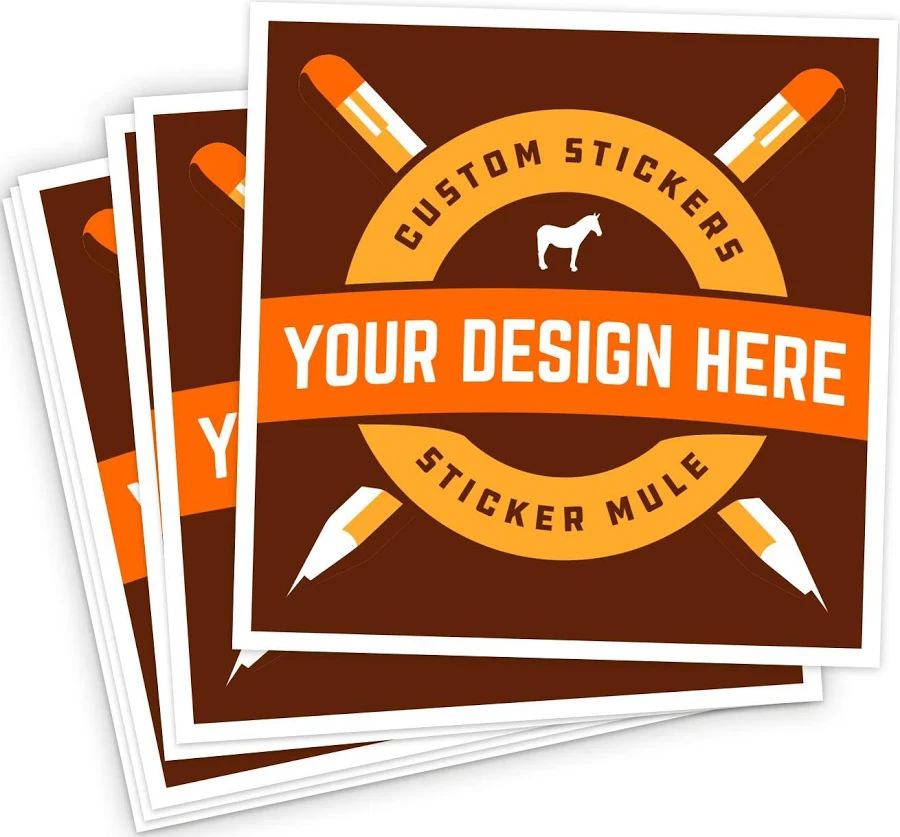 Custom Square Stickers - Quantity 50