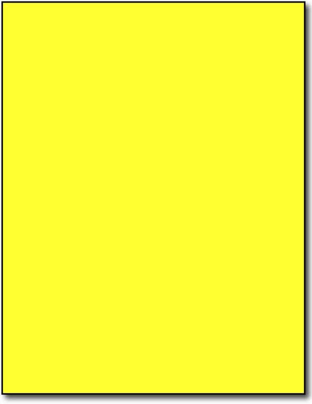 Fluorescent 8 1/2" X 11" Labels