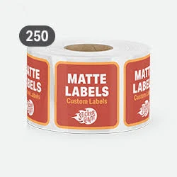 250 Square Matte Labels | Custom | StickerGiant