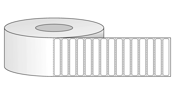 3" x 0.5" Standard White Thermal Transfer Labels