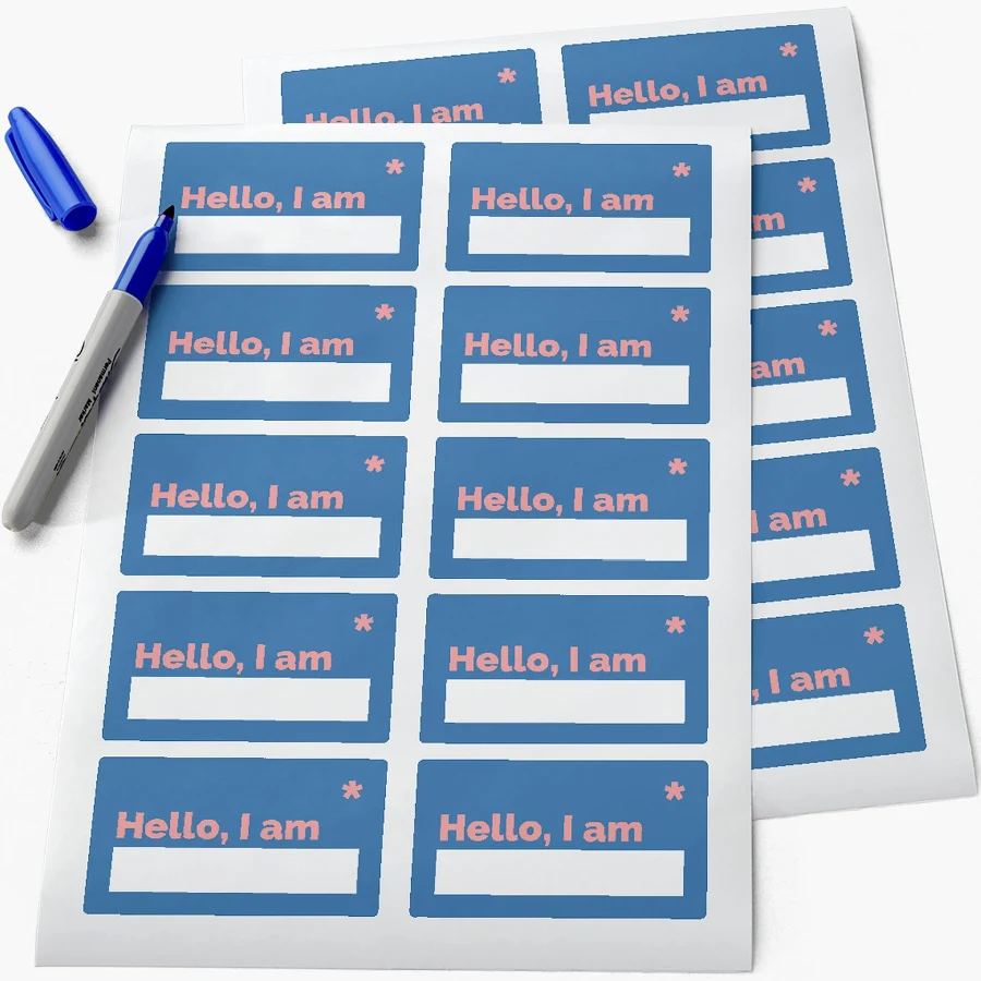 Custom Name Tag Stickers | VistaPrint