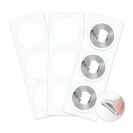 Gjx 2026 New 60Pcs Nfc Stickers Tag Chip Rewritable Compatible Enabled Mobile Devices Smart Nfc Tags for Access Control,Inventory,Marketing,Automation