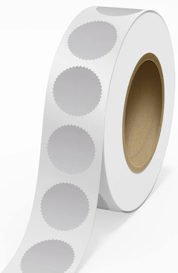 Jam Paper 2 1/4 Inch Roll of Burst Shaped Labels