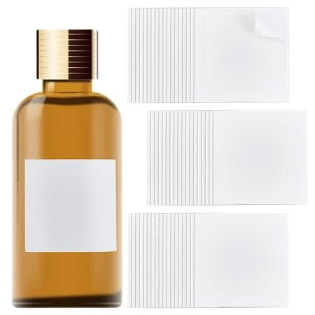 Wine Blank Adhesive Label Paper Self Adhesive Stickers White 75x75x0.2mm for DIY