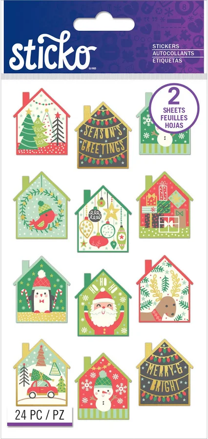 Sticko Holiday Scene Flat Stickers