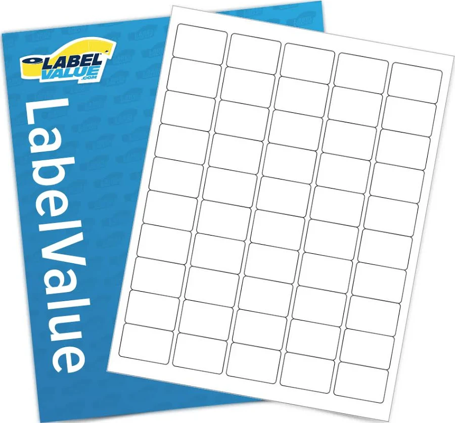 1.5” x 1” Sheet Labels - Inkjet & Laser Printer Compatible - Barcode / QR Code Labels | Label Supplies From Label Value