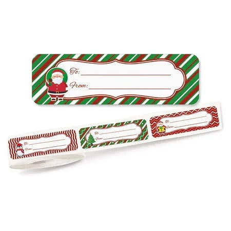Current Christmas Patterns Rolled To/ From Labels