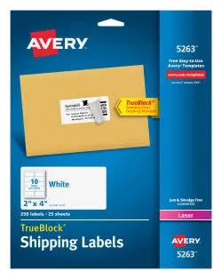 Avery TrueBlock Laser Shipping Labels
