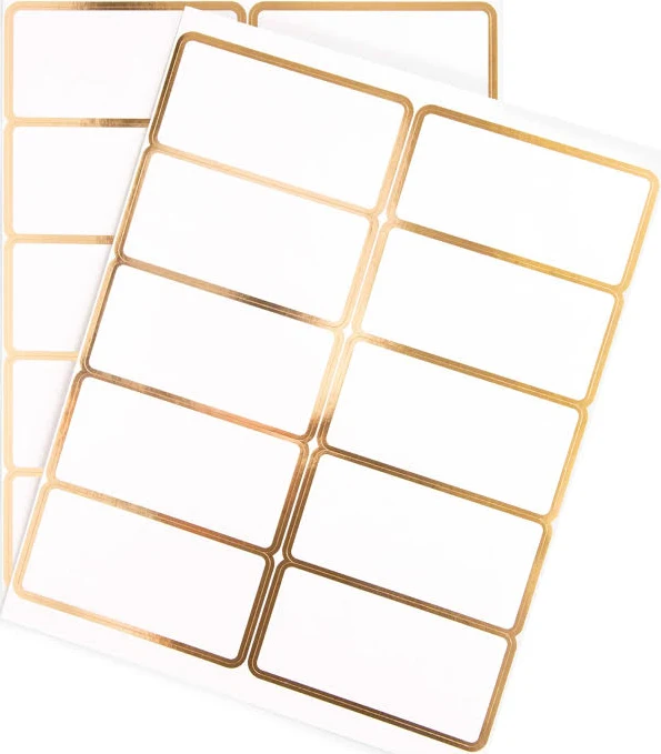 Recollections Gold Shipping Label Stickers