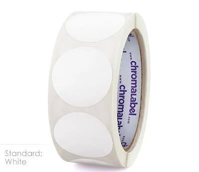 1-1/2" Permanent Round Color-Code Dot Inventory Labels
