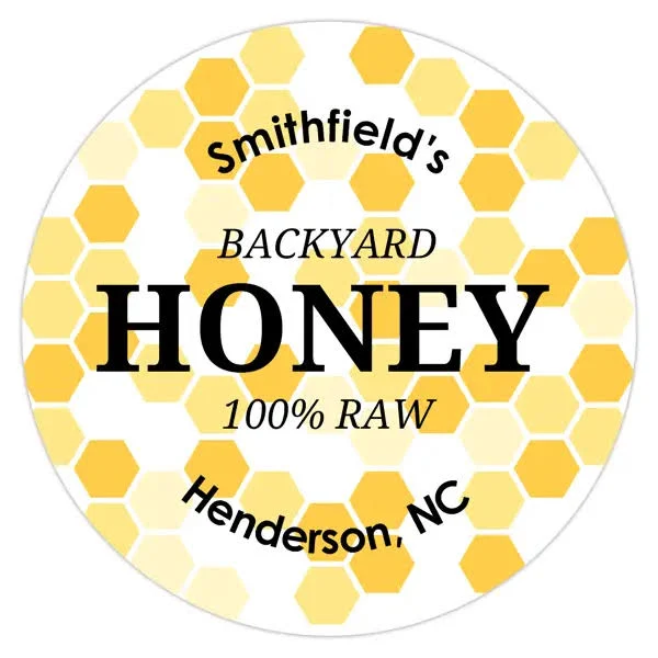 Homemade Honey Labels