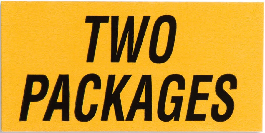 Two Packages Self-Adhesive Identification Stickers
