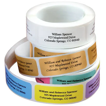Personalized Classic Roll Labels Set of 200