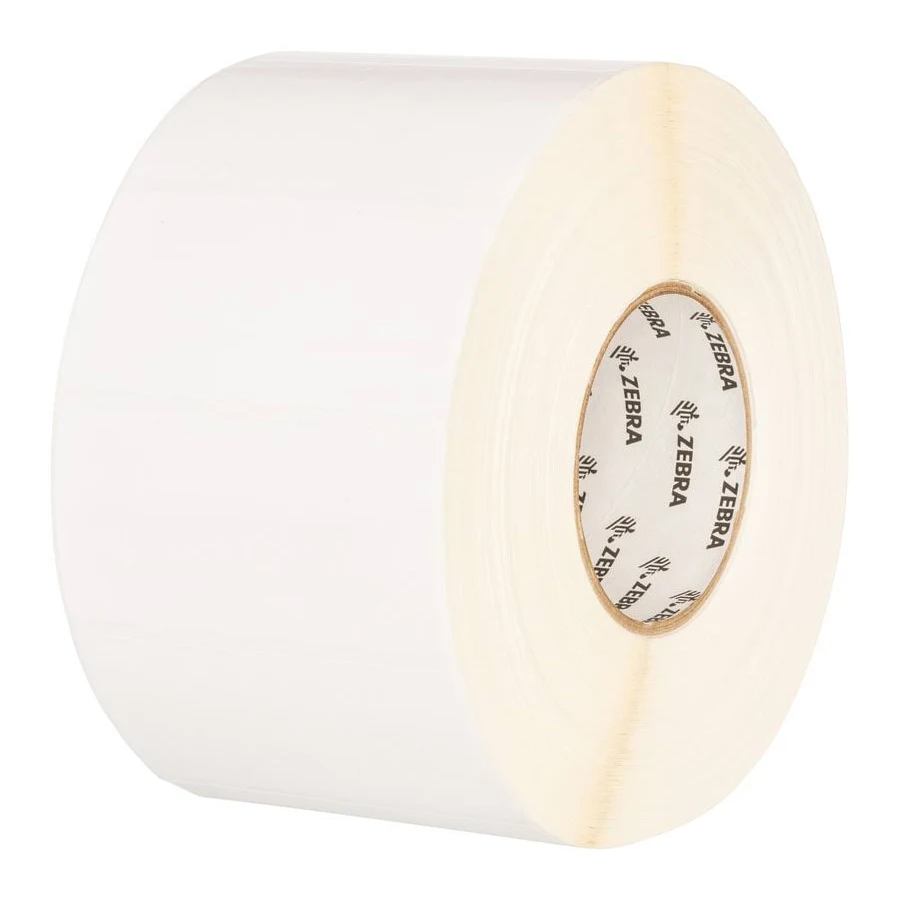 Zebra 10039674 | 1.75" x 0.75'' White RFID - Thermal Transfer Labels w Permanent Adhesive - 400 Labels/Roll - 12 Rolls/Case - 0.75" Core