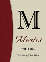 Merlot Wine Labels 30/Pack Varietal Collection