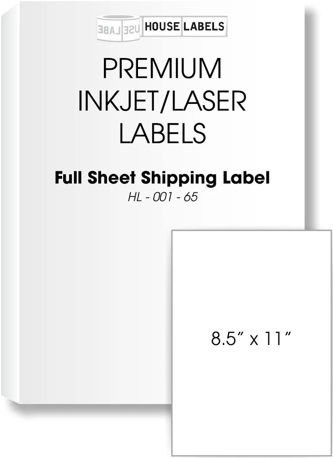 Self Adhesive Blank Labels On Sheets