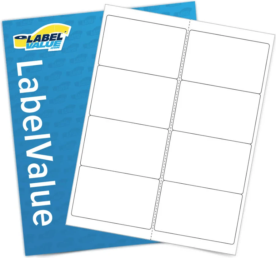4" x 2.5” Sheet Labels - Inkjet & Laser Printer Compatible | Label Supplies From Label Value
