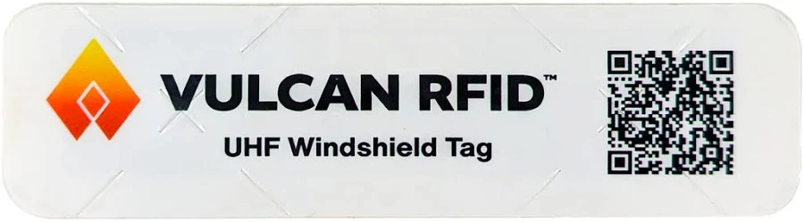 Vulcan RFID Custom Windshield Tag