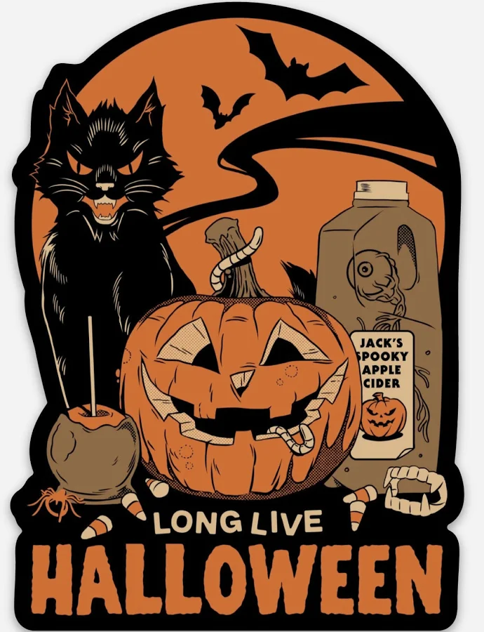 Long Live Halloween Vinyl Sticker