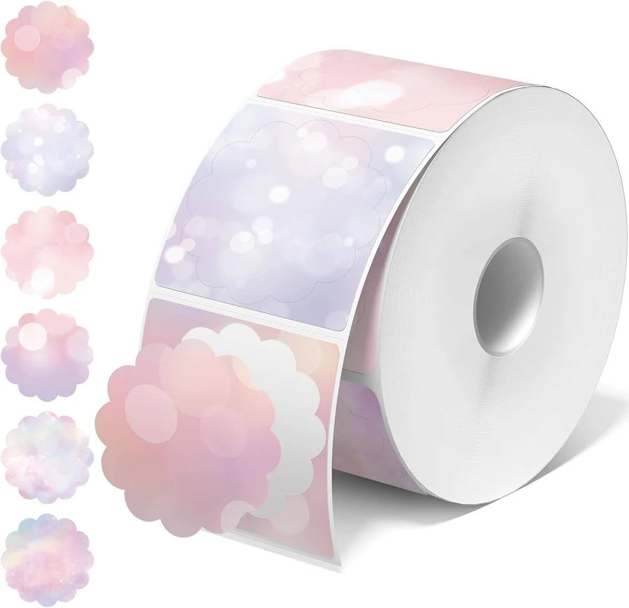 JADEN 2-Inch Round Thermal Sticker Labels